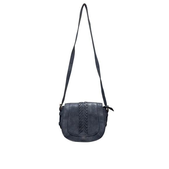 Crossbody Bag With Zipper. 9"x7" Grey color - Picture 1 of 6